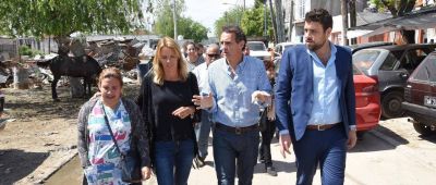 Katopodis y Klemensiewicz recorrieron el Zanj�n Su�rez, donde comenzar� la segunda etapa de obras
