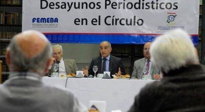 El vicegobernador se reuni� con un grupo de periodistas platenses