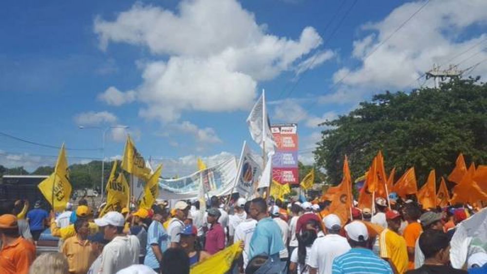 La oposicin venezolana ensaya un gigantesco 