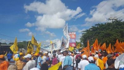 La oposici�n venezolana ensaya un gigantesco 