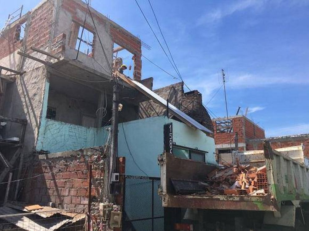El Municipio detect�, allan� y demoli� viviendas peligrosas