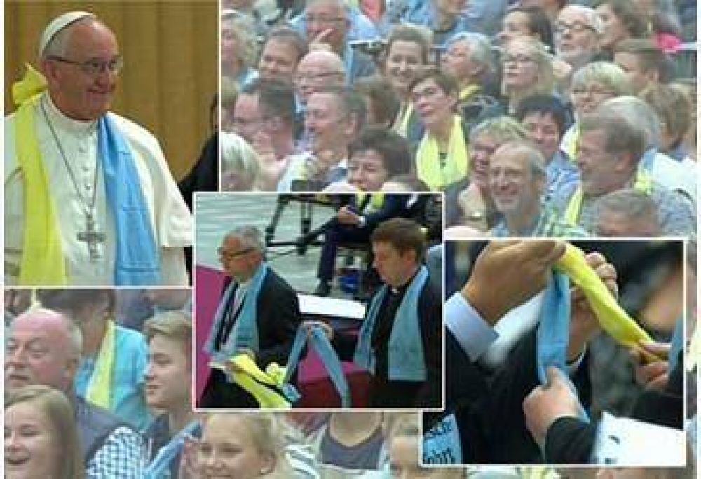Catlicos y luteranos aunados por la misericordia de Dios, que tanto anhela el mundo, alent el Papa