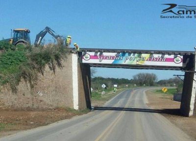 Comenzaron las obras de recambio del puente de Ruta 1001 y 51