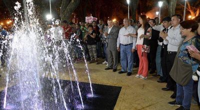 Manzur inaugur� un nuevo paseo en la ciudad de Alberdi