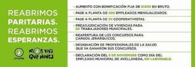 El Intendente Ferraresi reabri� las paritarias en Avellaneda con importantes anuncios