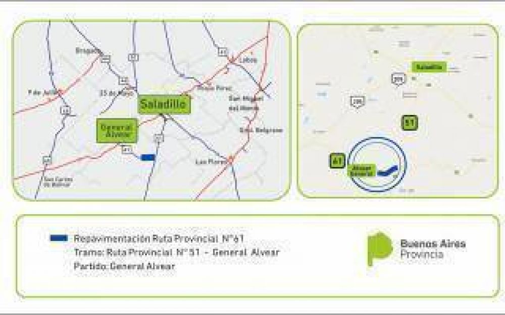 Provincia licit� repavimentaci�n de tramos en rutas 11; 61; 65 y 70