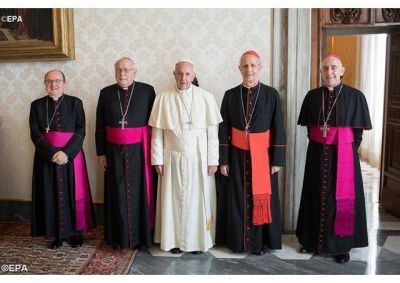 El Papa Francisco encontró al Comité Ejecutivo de la Conferencia Episcopal Argentina