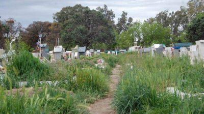 El cementerio cipole�o luce en total estado de abandono