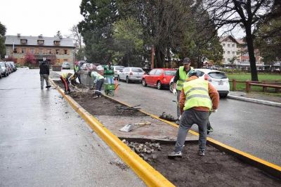 Limpian y recuperan espacios en el Centro C�vico y el Puerto San Carlos