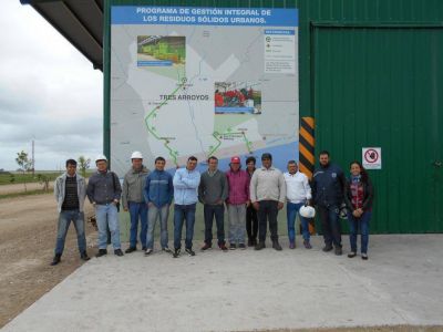 Personal de Gesti�n Ambiental visit� la planta de reciclado en Tres Arroyos
