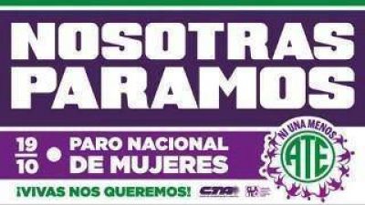 ATE presente en el contundente paro de mujeres