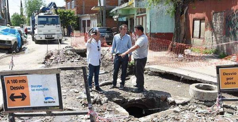 Katopodis supervis nuevas obras hidrulicas en Barrio Independencia
