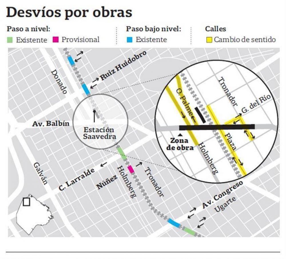 Con luz verde de la Justicia, retoman el lunes las obras del viaducto Balb�n en Saavedra