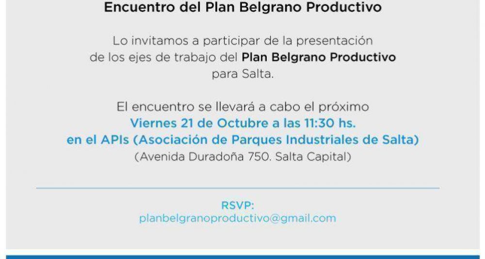 Presentarn los ejes de trabajo del Plan Belgrano Productivo