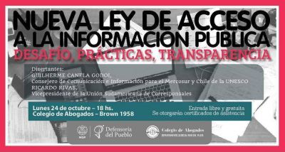 Charla sobre la Nueva ley de acceso a la informaci�n p�blica