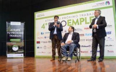 Jorge Macri junto a Triaca estuvieron en la Expo Empleo 2016