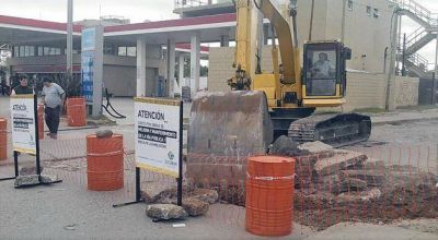 Comenzaron la repavimentaci�n de la calle Santiago del Estero en Gar�n