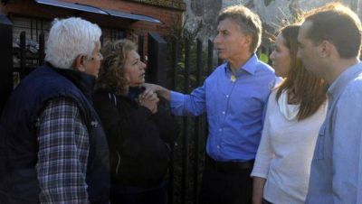 Macri almorz� en Casa Rosada con una vecina de Mor�n que hab�a visitado durante la campa�a