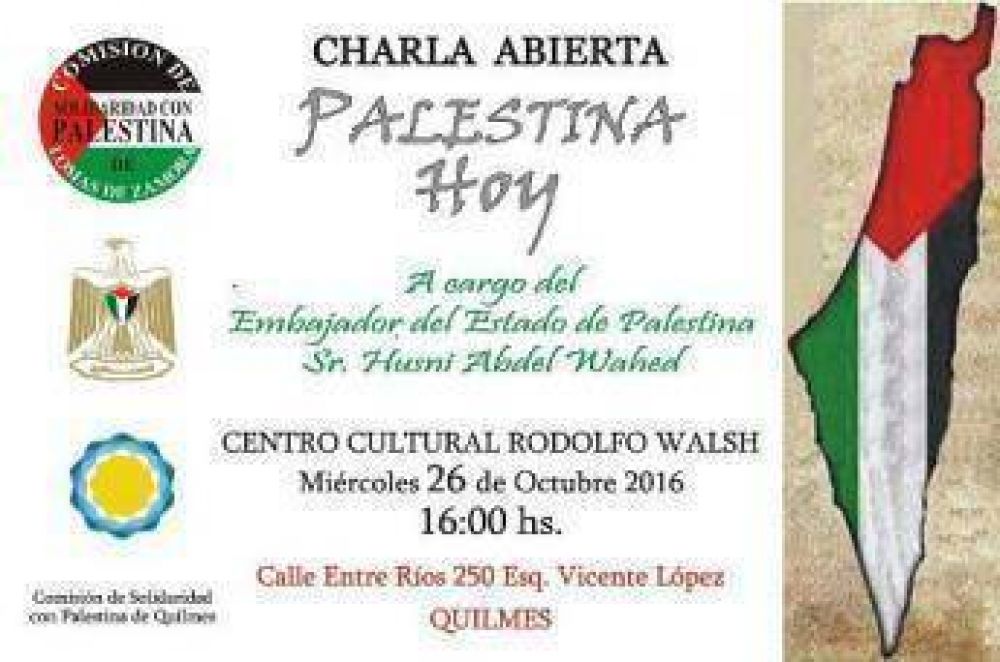 Charla del Embajador de Palestina en la ciudad de Quilmes