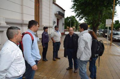 El Intendente recibi� a trabajadores de la planta de reciclado