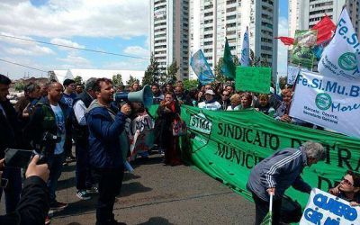 Represi�n y heridos en protesta de municipales en Avellaneda