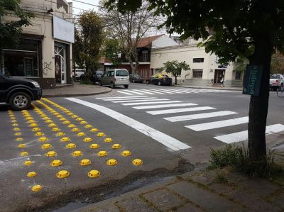 Colocaron reductores de velocidad en el barrio Nueva Pompeya