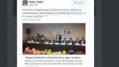 Pablo Yedlin tildó de mentiroso a Frigerio en Twitter y encendió la polémica