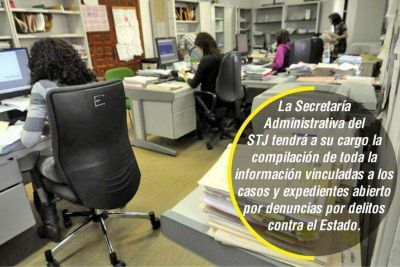STJ reglament� el registro de causas por delitos contra el Estado