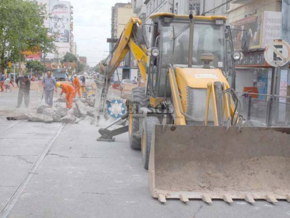 Cortes por obras de asfalto en el centro