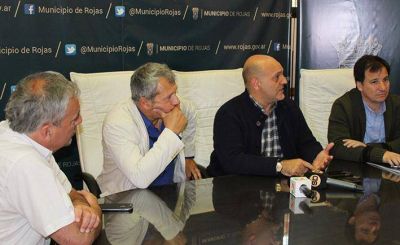 Visit� Rojas el Subsecretario de Deportes de la Provincia