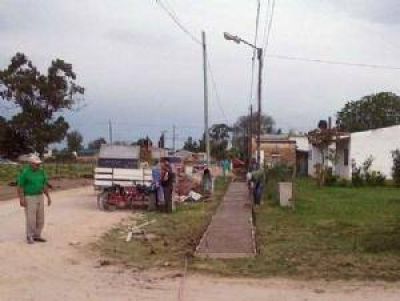 Se ejecuta la construcci�n de varias veredas de la ciudad