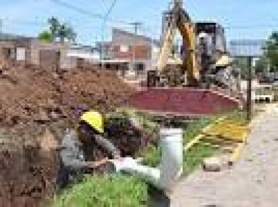 Santo Tom�: Ampl�an la red cloacal del barrio Lourdes