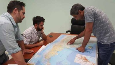 Mar�n visit� localidades del oeste provincial