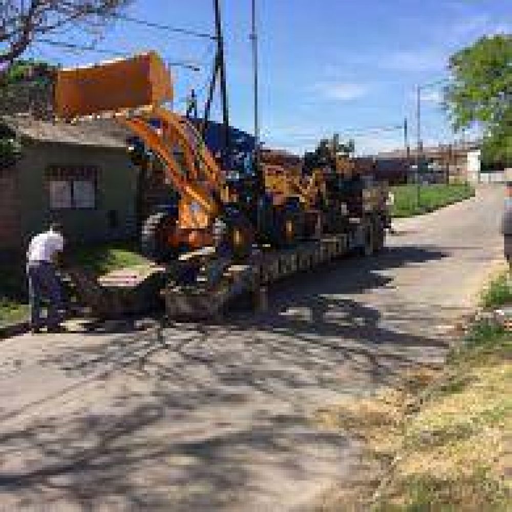Comenzaron las obras de desobstruccin del Arroyo Galndez