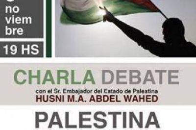 Charla y debate con el embajador del Estado de Palestina en La Plata