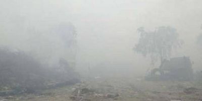 Azul con graves problemas con la basura se despert� inmersa en una nube de humo