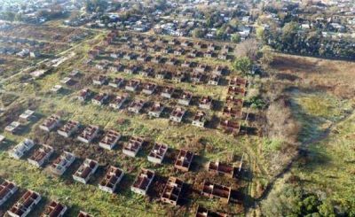 El Gobierno comenz� a auditar con drones la construcci�n de viviendas sociales
