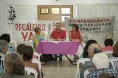 El diputado Tindiglia se reuni� con jubilados que reclaman el rec�lculo