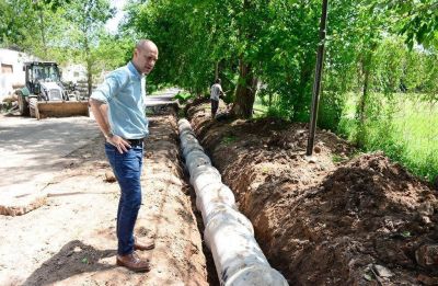 San Fernando realiz� el entubamiento de la calle Uruguay