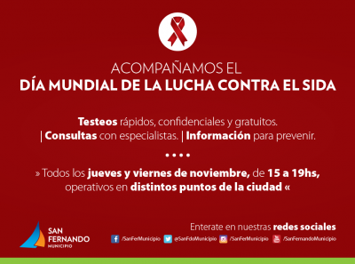 San Fernando har� siete operativos por el �D�a mundial de la lucha contra el SIDA�