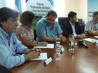 Firmaron convenio para la continuidad del Programa de Sostenimiento del Empleo y Seguridad Alimentaria