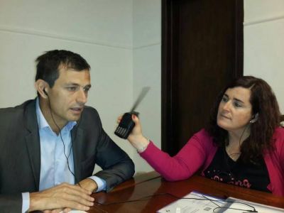 El Intendente Bucca, tras reuni�n con Tinelli, mencion� el posible desembarco de inversiones a Bol�var