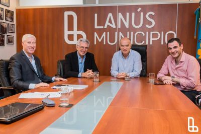 Grindetti recibi� a autoridades del CEAMSE y ACUMAR en Lan�s