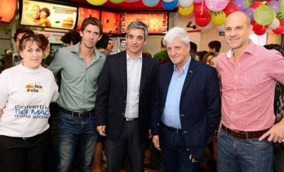 Andreotti acompa�� la jornada solidaria �McD�a Feliz�