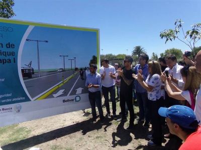 Bucca y Tinelli inauguraron el ensanche de la Coliqueo