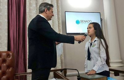 Bahl tom� juramento a los senadores juveniles de la provincia 