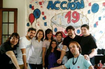 La Juventud de Acci�n Marplatense en �Jornada de Donaci�n Voluntaria de Sangre�