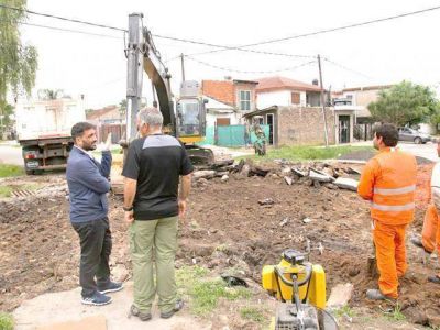 Obra de pavimento