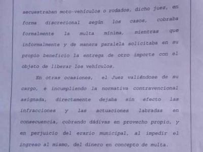El negocio de las multas de tr�nsito: Juez de Faltas platense fue procesado por coimas