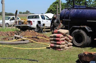 Comenzaron los trabajos de excavaci�n en el pozo 14